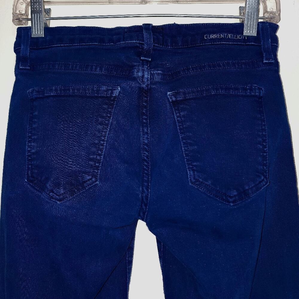 Current/Elliot The Ankle Skinny Jeans Size 26 Low Rise Dark Rise - Picture 5 of 6